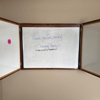 2M1-large wooden whiteboard cabinet