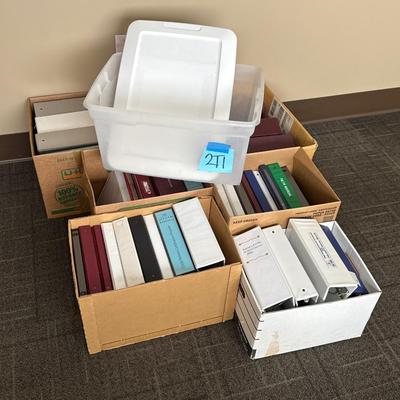 2T1-clear tote and three ring binders