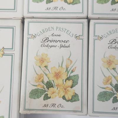 Vintage Avon Garden Pastels Primrose Cologne Lot 8pc NEW FULL Spray and Splash