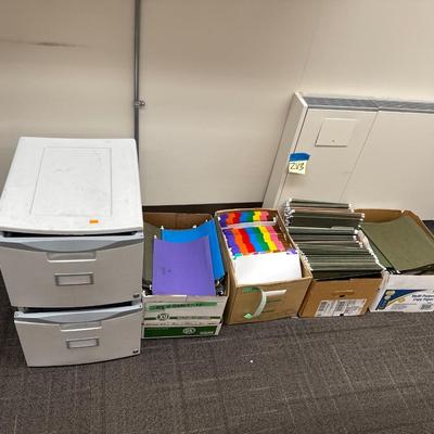 2V3-plastic file cabinet, dividers, hanging File folders