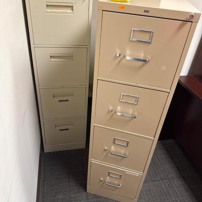 2V7-2 - 4drawer metal file cabinets