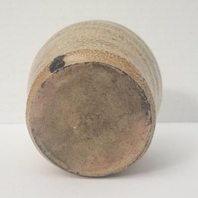 Studio Art Pottery Coin Bank Brown Speckled Glaze Handmade Stoneware