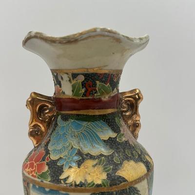 Decorative Vase with Figural and Floral Moti