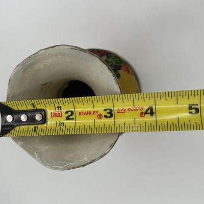 Decorative Vase with Figural and Floral Moti