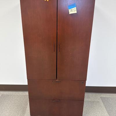 3E3-cabinet-One of the bottom lateral files is locked with no key