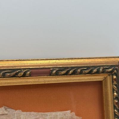 Framed Egyptian Papyrus Artwork – Boat/Ship Scene