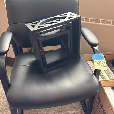 3O2-Chair, cube shelves, binders