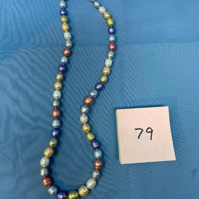 Sale Photo Thumbnail #411: Called Wildflower.  20" long sterling clasp.