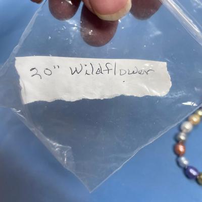 Sale Photo Thumbnail #416: Called Wildflower.  20" long sterling clasp.