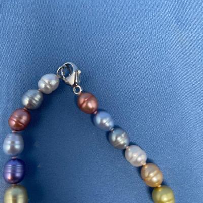 Sale Photo Thumbnail #414: Called Wildflower.  20" long sterling clasp.