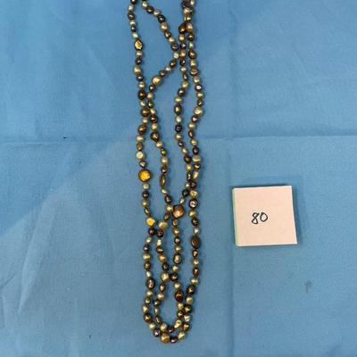 Sale Photo Thumbnail #419: dyed, various size pearls.