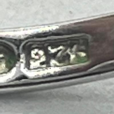 LOT 424: Two Sterling Silver Cubic Zirconia Rings - Size 8 and 9 - 6.4 GTW