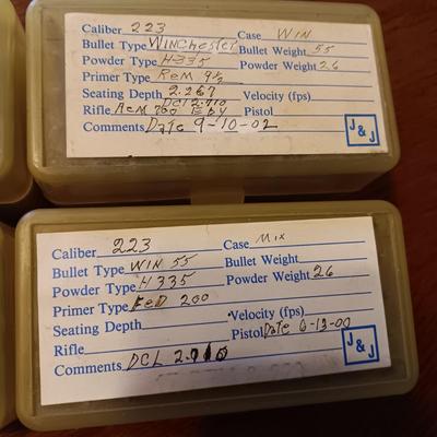 WINCHESTER AND HORNADY 223 RELOADS
