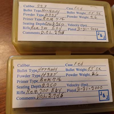 WINCHESTER AND HORNADY 223 RELOADS