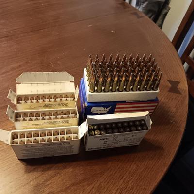 3 BOXES OF FEDERAL 223 RELOADS, 1 BOX OF HORNADY 223 RELOADS AND WIN 55 223 RELOADS