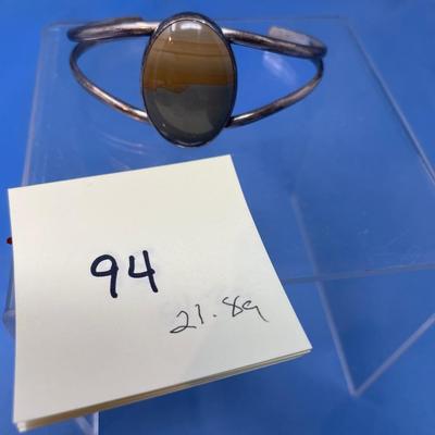 Sale Photo Thumbnail #470: No makers marks, great stone!  No damage, ready to wear!  21.8 grams total weight.