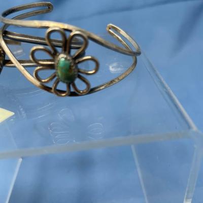 Sale Photo Thumbnail #479: Turquoise is un-damaged.  May need a little rounding out.  Both are in great shape!  23.5 grams total weight.