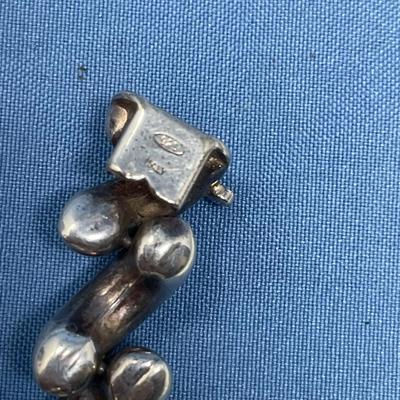 Sale Photo Thumbnail #485: The one has black/ clear CZs.  Both in good shape, ready to wear.  44.2 grams total weight.