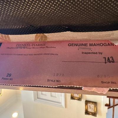 Henkel-Harris Genuine Mahogany Chairs (3)