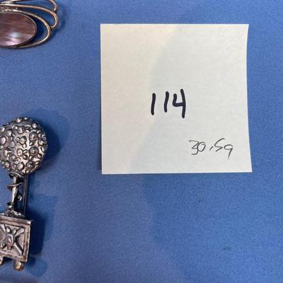 Sale Photo Thumbnail #550: Taxco & others.   Great condition.  30.5 grams total weight!