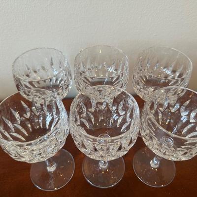 Gorham Cut Crystal Wine Glasses (6)
