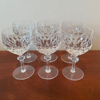 Gorham Cut Crystal Wine Glasses (6)