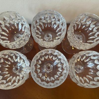 Gorham Cut Crystal Wine Glasses (6)