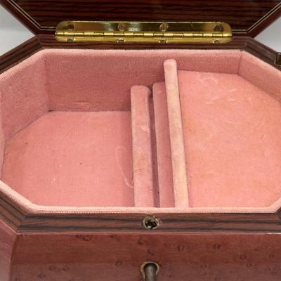 Italian Inlaid Music/Jewelry Box with Key