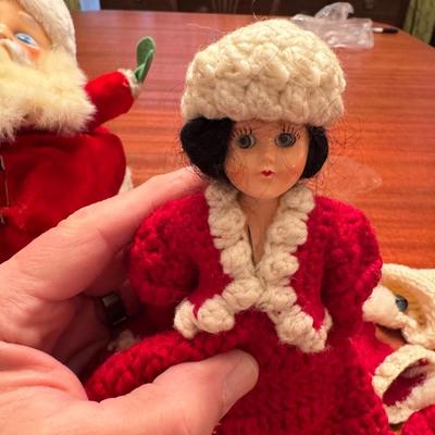 Vintage Santas and Mrs Clauss