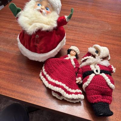 Vintage Santas and Mrs Clauss