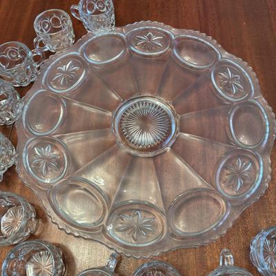 Large Cut Glass Punch Set