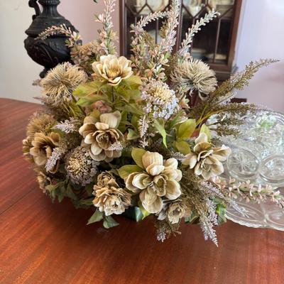 Mid Mod Plastic Flower Arrangements