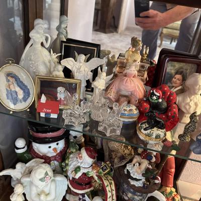 Contents of Lighted Curio Cabinet