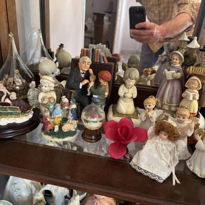 Contents of Lighted Curio Cabinet