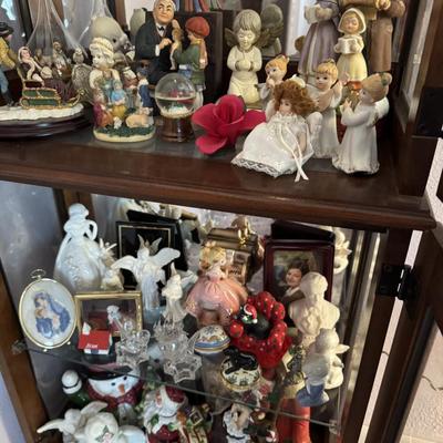 Contents of Lighted Curio Cabinet