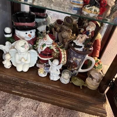 Contents of Lighted Curio Cabinet