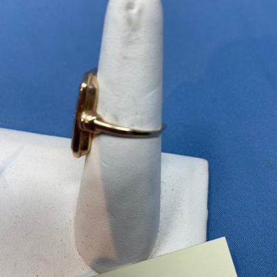 Sale Photo Thumbnail #604: Today this would be considered a ladies ring, but in the 1920s when it was made, it was for a man.
Ring needs band repair, so it can be sized to whatever you need.  Or make it into a pendant! 4.9 grams total weight.