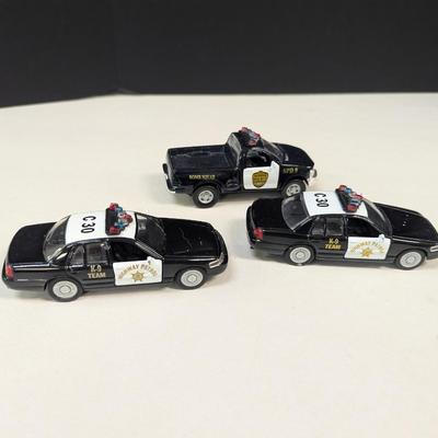 Police & HIghway Patrol Cars & Helicopters - Jade & Maisto (Some Cars Have Friction Movement)