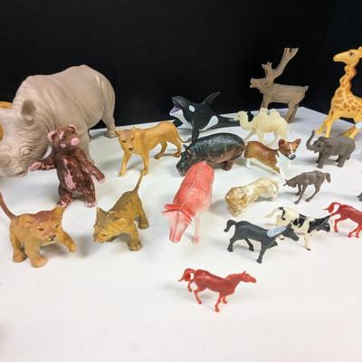 Vintage Plastic Animal Figures - Various Markings