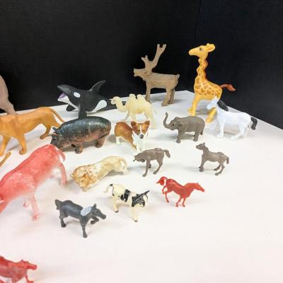 Vintage Plastic Animal Figures - Various Markings