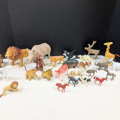 Vintage Plastic Animal Figures - Various Markings