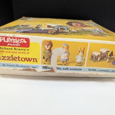 Vintage Playskool Richard Scarry's Puzzletown Set A - Dr. Lion's Medical Center