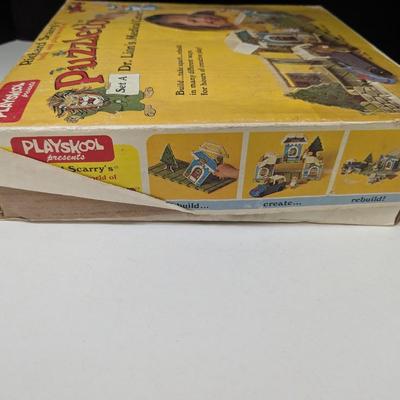 Vintage Playskool Richard Scarry's Puzzletown Set A - Dr. Lion's Medical Center