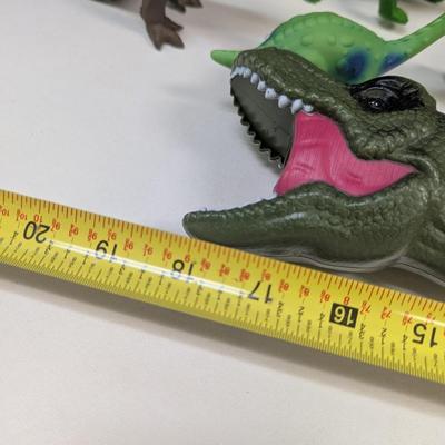 A Few Articulated Dinosaur Figures