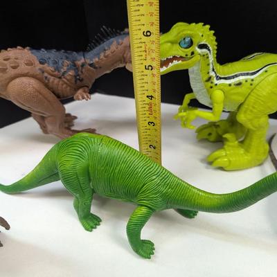 A Few Articulated Dinosaur Figures