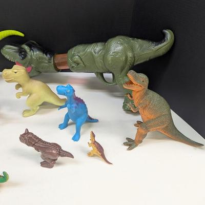 A Few Articulated Dinosaur Figures