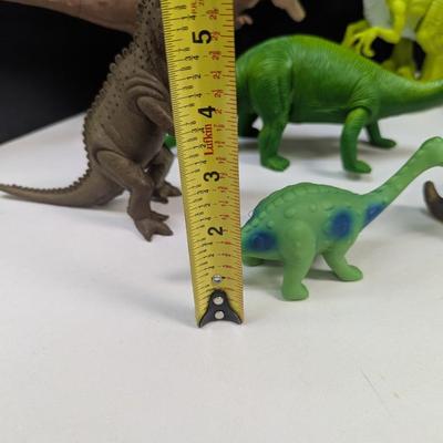 A Few Articulated Dinosaur Figures