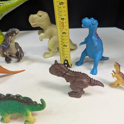 A Few Articulated Dinosaur Figures