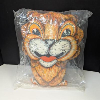 Vintage Richard The Lion Craft Fabric Panel Pillow