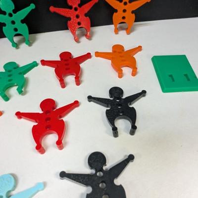 Vintage Interlocking Stacking Plastic Toy Clown Figures - Really Fragile